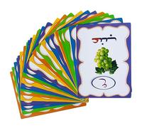 minkissy Arabic Alphabet Flash Cards Sensory Cognitive Learning for Preschool Early Education Hand Eye Coordination Development Educational Gift