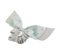 minkissy Artistic Oil Painting Pattern Hair Scrunchies for Women French Elegant Satin Ribbon Hair Tie Soft Cloth Elastic Bow for Comfortable Ponytail Styling Daily Wear and Special