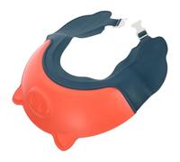 minkissy Baby Shower Hat Waterproof Adjustable Back-Flow Prevention Bathing Cap for Children Ear Protection Red Blue Hair Wash Shield for Bathing and Shampoo