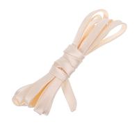 minkissy Back Tie Ribbon Cord 2m for Bridal Gown Wedding Dress Strap Replacement Light Beige Satin Lacing Strap Accessory for Wedding Dress Back