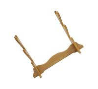 minkissy Bamboo Flute and Sword Storage Rack Desktop Stand Organizer Display Holder for Katana Wakizashi and Flute Collection Home Decor