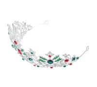 minkissy Baroque Bridal Crown Tiara Headband for Women Silver Alloy Wedding Prom Birthday Party Halloween Hair Accessories Elegant Multi Occasion Jewelry