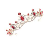 minkissy Baroque Crown Rhinestone Tiara Bridal Headband for Wedding Banquet Bridal Hairstyle Tiaras Women
