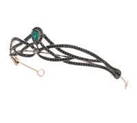 minkissy Baroque Crystal Rhinestone Tiaras Green Delicate Headwear for Bridal and Special Occasion