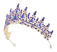 minkissy Baroque Rhinestone Crown Headband Hair Accessory with Elegant Design for Wedding and Party Use Lightweight and Comfortable Headpiece for Women and Brides
