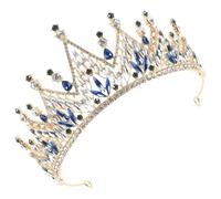 minkissy Baroque Rhinestone Crown Tiara for Women Wedding Bridal Hair Accessories Delicate Metal Crystal Headpiece for Bride and Party