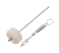 minkissy Bass Drum Pedal Beater Noise Reduction and Consistent Rebound with Felt Head and Metal Shaft, Adjustable Spring Mechanism for Home Practice and Dorm Use