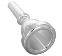minkissy Bass Mouthpiece Silver Plated Ergonomic Tuba Trombone Replacement for Musicians Compatible with Instruments Exceptional Sound Clarity and Flexibility for Various Genres