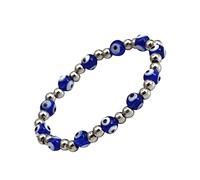 minkissy Beads Bracelet Evil Eye Stretch Hand Bracelet for Women and Men Stylish Beaded Jewelry for Daily Wear Birthday and Special Occasions