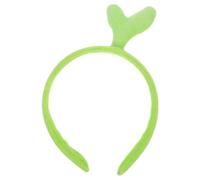 minkissy Bean Sprout Headband Design Leaf Plush Cute Headpiece for Parties Music Cosplay