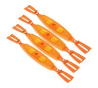minkissy Bike Wheel Reflectors 4pcs Orange Plastic Spoke Strips with Screws, Foldable Reflective Warning Strips for City Commutes, Adult Riders, Night Riding Safety