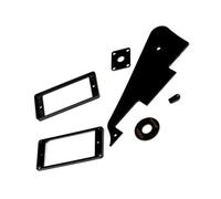 minkissy Black Plastic Guitar Pickguard Replacement Anti-scratching Wear-resistant Decorative Plate for Acoustic Guitar and Learners