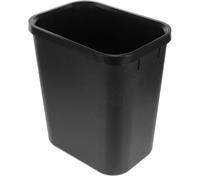 minkissy Black Plastic Trash Can 15l Designed for Narrow Spaces, Simple to Clean Gallon Garbage Can for Kitchen, Office, Dorm, under Office Desks