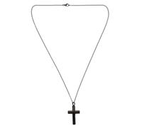 minkissy Black Stainless Steel Urn Jewelry for Pets Humans Openable Keepsake for Ashes Faith Hope Symbol Durable Design