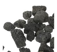 minkissy Black Volcanic Lava Rocks 2-3cm 500g Pack Natural Aquarium Decorative Stone for Fish Tank Landscaping and Planter Aroma Pad Use