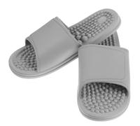 minkissy Blue Indoor Foot Massage Slippers Eva Thick Sole and Cotton Linen Material, Comfortable to Wear Household Footbed Massage Sandals for Relaxation and Therapy