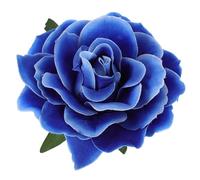minkissy Blue Rose Hair Clips - Rose Hair Clip Brooch Pin Hairpin Flamenco Dancer Pin Up Brooch for Women Ladies Wedding Party (Blue) Artificial