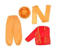 minkissy Boys Prince Costume Regal Arabian Style Dress Up with Hat and Belt for Halloween School Plays and Themed Parties Durable and Comfortable Cosplay Outfit