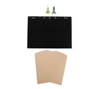 minkissy Braille Writing Board Kit for Beginners with 27 Rows and 30 Cells, Portable Plastic Braille Practice Board with Stylus Pen, Visual Impairment Learning Aid for Classroom and Home