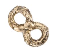 minkissy Brass Snake Figurine Portable Finger Exercise Hand Strengthener and Coordination Enhancer Artistic Miniature Sculpture for Home Decor and Stress Relief
