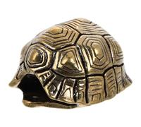 minkissy Brass Turtle Shell Keychain Pendant Vintage Jewelry Charm for Adults, Unique Tortoise Shell Decor Keyring for DIY Crafting and Bag Hanging Accessories