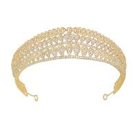 minkissy Bridal Crown Headwear Wedding Crown Hair Accessory Stylish Rhinestone Bride Fascinators Queen for Women Princess Festival Accessories Women Bride