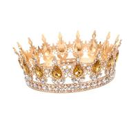 minkissy Bridal Crown Wedding Crown Retro Baroque Tiara Headbands for Bride Headpieces Tiara Princess