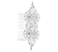 minkissy Bridal Hair Comb with Rhinestone Pearl Decoration Elegant Wedding Hair Accessory for Brides for Special Occasions