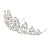 minkissy Bridal Tiara Rhinestone Crown Headband Wedding Headpiece for Women Girl Crown Headband for Art Photography