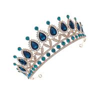 minkissy Bride Bridal Tiara Women's Retro Style Rhinestone Headpiece for Wedding