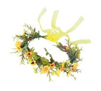 minkissy Bride Crown Wedding Headband Flower Hair Vines for Bridal Sunflower Wreath Headdress