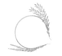 minkissy Bride Crystal Headband Elegant Rhinestone Embellishments for Weddings Evening Parties and Special Events Comfortable Design for Silver Color Headpiece