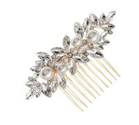 minkissy Bride Hair Comb Rhinestones Elegant Wedding Hair Accessory for Women and Girls Versatile Side Comb for Proms and Special Events Sparkling Detailing Hairstyling