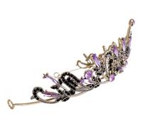 minkissy Bride Tiara Wedding Rhinestones Headband Birthday Crowns Acrylic Rhinestone Headpiece with Secure Fit for Weddings and Holidays Random Color