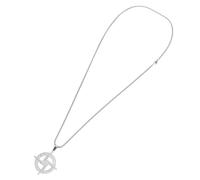 minkissy Brigid’s Silver Crucifix Pendant Necklace Unisex Christian Charm Necklace for Men Women Religious Prayer Jewelry Catholic Faith Accessory