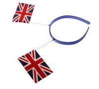 minkissy British Flag Hair Hoop Union Jack Headband National Hair Band for Theme Parties Festivals