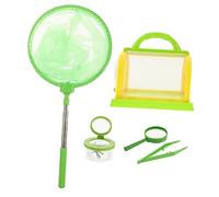 minkissy Bug Catcher Kit with Magnifying Glass Safe Plastic Insect Grabber for Outdoor Exploration Butterfly Net for Boys and Ages Comfortable Handle Nature Science