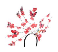minkissy Butterflies Flower Headband Fascinator Charming Hair Accessory for Stage Photo Shoots Christmas Parties and Special Occasions Easy to Wear Skin Friendly Design with Realistic