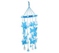 minkissy Butterfly Felt Ball Crib Mobile Pendant Lightweight Cotton Nursery Hanging Ornament for Decoration Adorable Bed Hanging Concentration Aid for Boy Girl