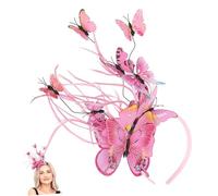 minkissy Butterfly Headband Hair Clip for Girls Wings Accessories for Tea Party Prom Wedding