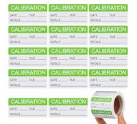 minkissy Calibration Labels Permanent Self-Adhesive Green Writable Stickers 300 Pieces Roll for Quality Control and Laboratory Use