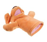 minkissy Cartoon Dog Hand Puppet Plush Animal with Movable Mouth for Storytelling and Role Hand Puppet for Imagination and Parent Communication