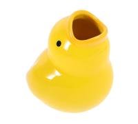 minkissy Cartoon Duck Toothbrush Holder Ceramic Toothbrush Stand Organizer Farmhouse Bathroom Accessory