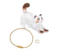 minkissy Cat Hair Keepsake Storage Box Keychain, Pet Hair Memorial Capsule for Ragdoll Cats, Small Animal Fur Collection Container for Travel and Daily Use