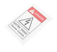 minkissy Caution Electric Shocks Sticker Self-Adhesive Electric Shock Warning Decal for Equipment Industrial Safety Sign Label