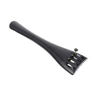 minkissy Cello Tailpiece Aluminum Alloy Durable Ebony Pull Strings Board with Fine Tuners Lightweight Stable Replacement Part for Cello Accessories Easy to Install and High Reliability