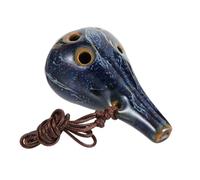 minkissy Ceramic Ocarina Alto C Ocarina for Beginners and Easy to Play Wind Instrument for Music Learning Random Color
