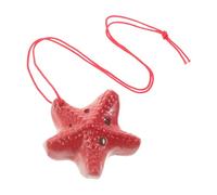 minkissy Ceramic Six Hole Ocarina C Key - Kids Musical Instrument - Student Wind Flute - Beginner Beach Party Favor - Traditional Flute