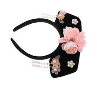minkissy Chinese Princess Hair Hoop Traditional Headdress for Qing Cosplay Comfortable Fit for Parties and Photos Ancient Style Headband for Girls for Social Media and