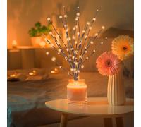 minkissy Christmas Decor Simulative Tree Branch Light LED Lighted Branches, Battery Operated Warm Twig Branches Lamp for Christmas Home Holiday Party Decoration Branch Lights Home Decor